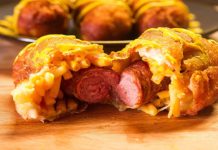 mac and cheese bacon corn dog